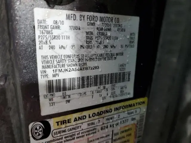 2010 FORD EXPEDITION EL LIMITED  