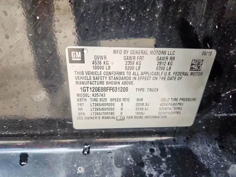 2015 GMC SIERRA K2500 DENALI  