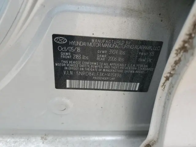 2019 HYUNDAI ELANTRA SEL  