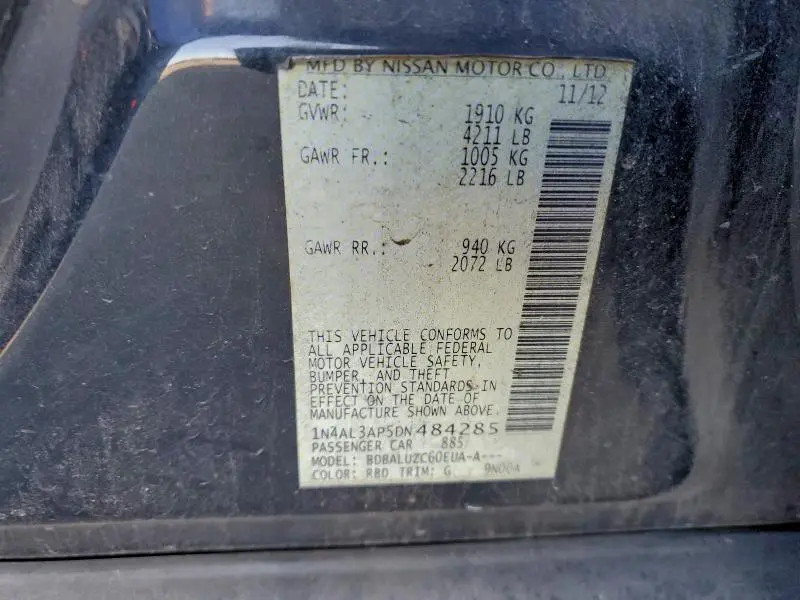 2013 NISSAN ALTIMA 2.5  