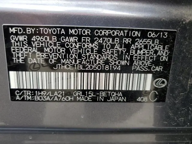 2013 LEXUS GS 350  
