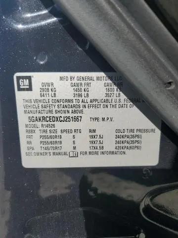2012 BUICK ENCLAVE 