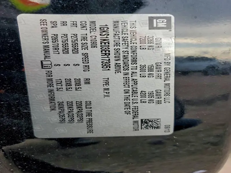 2014 GMC YUKON XL C1500 SLT  