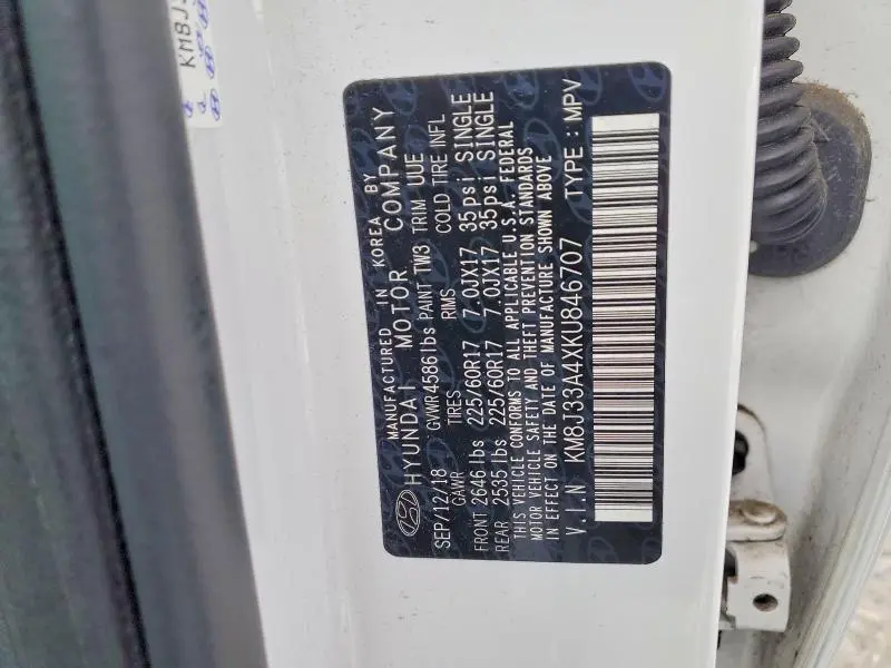 2019 HYUNDAI TUCSON VALUE  