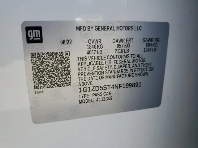 2022 CHEVROLET MALIBU LT  