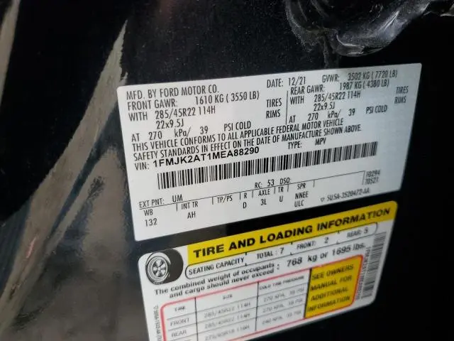 2021 FORD EXPEDITION MAX LIMITED  