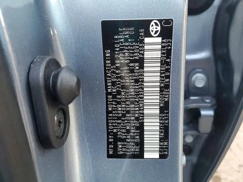 2025 TOYOTA COROLLA LE  