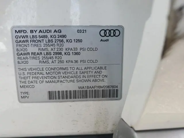 2021 AUDI Q5 PREMIUM PLUS  