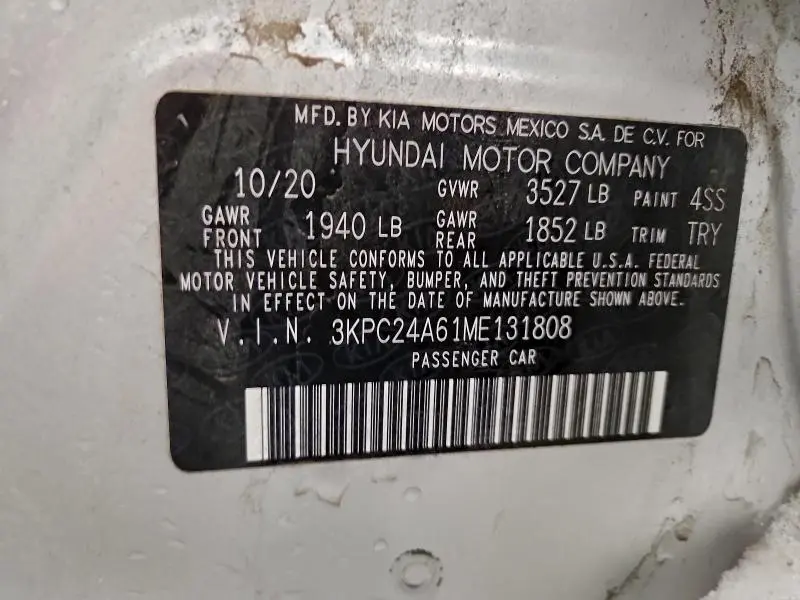 2021 HYUNDAI ACCENT SE  