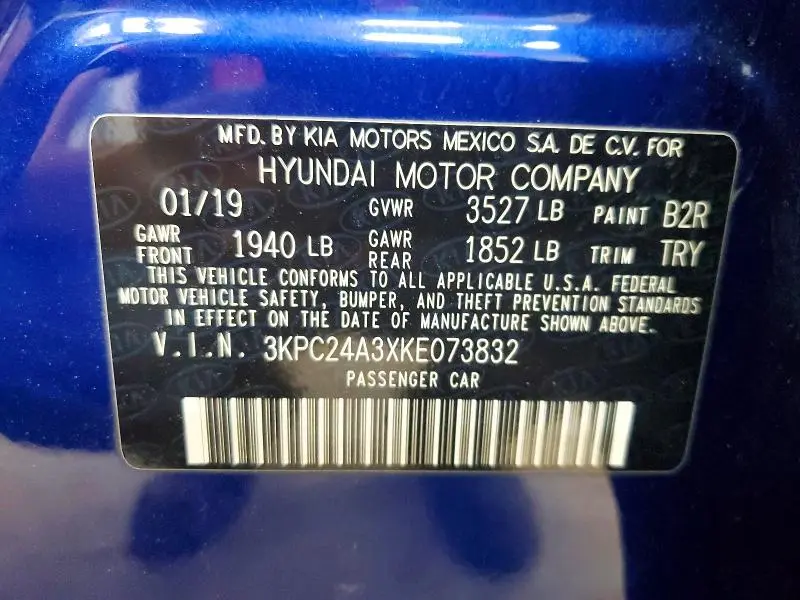 2019 HYUNDAI ACCENT SEL  