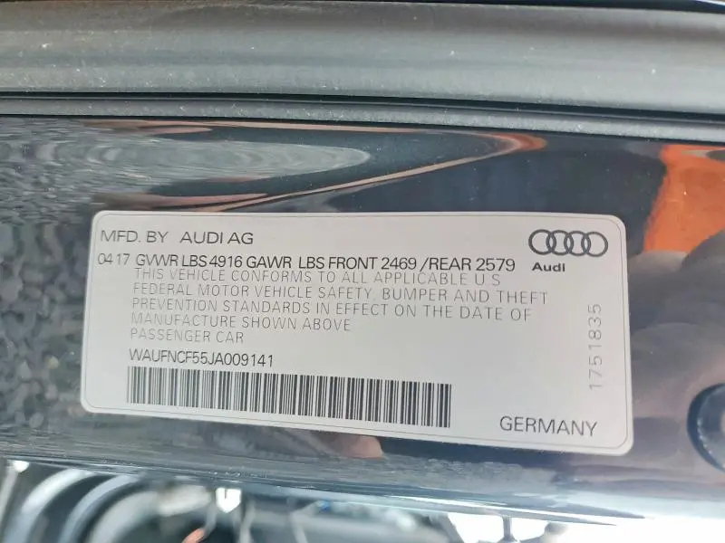 2018 AUDI A5 PRESTIGE S-LINE  