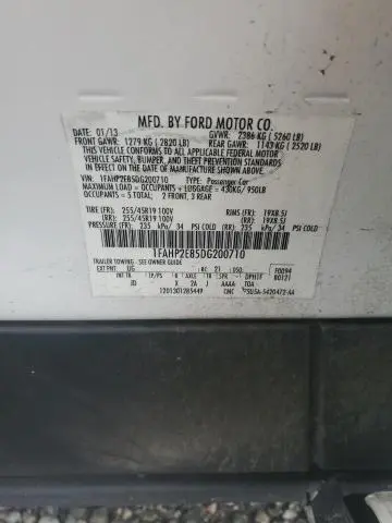 2013 FORD TAURUS SEL  