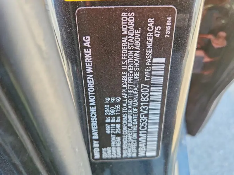 2015 BMW X1 SDRIVE28I  
