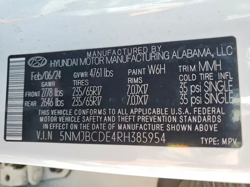 2024 HYUNDAI TUCSON SEL  