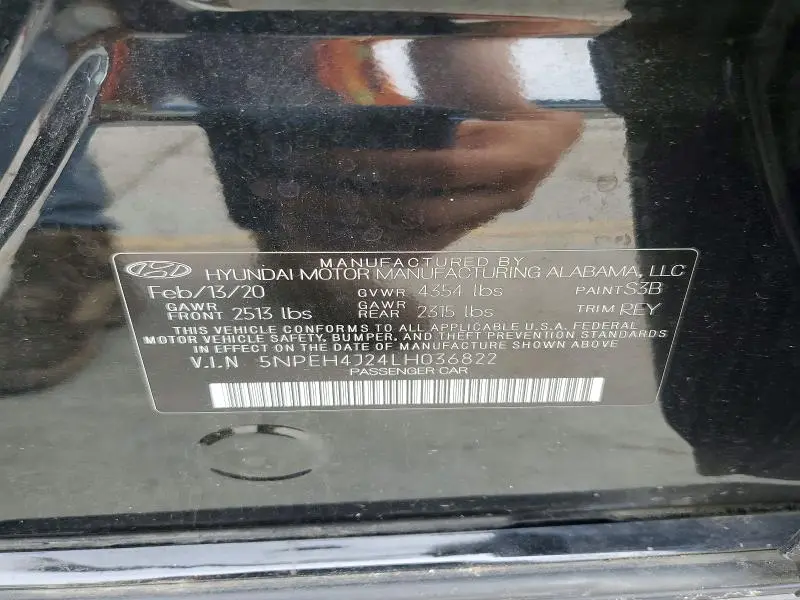 2020 HYUNDAI SONATA LIMITED  