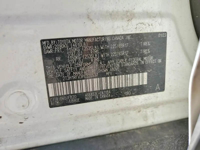 2023 TOYOTA RAV4 LE  
