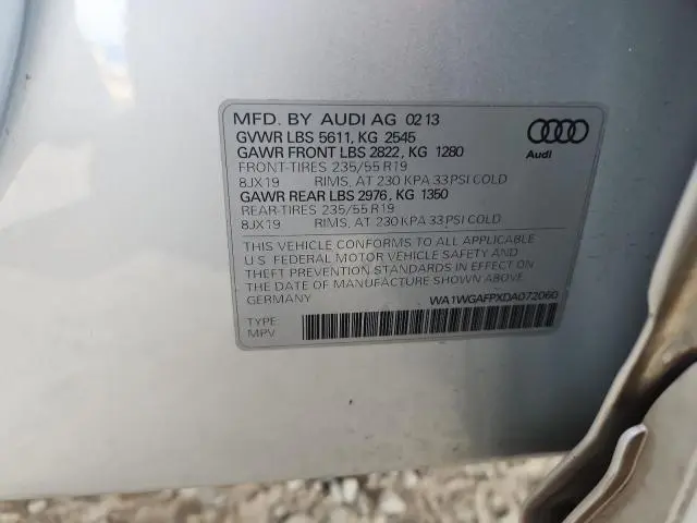 2013 AUDI Q5 PRESTIGE  