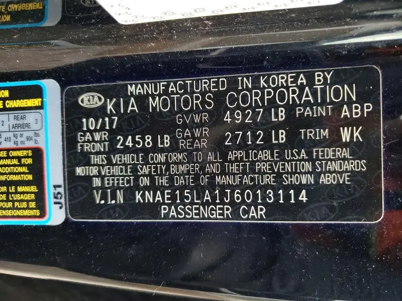 2018 KIA STINGER BASE  