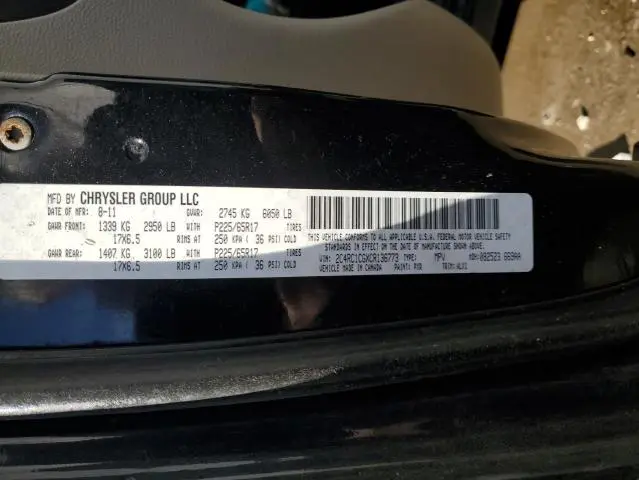 2012 CHRYSLER TOWN & COUNTRY TOURING L  