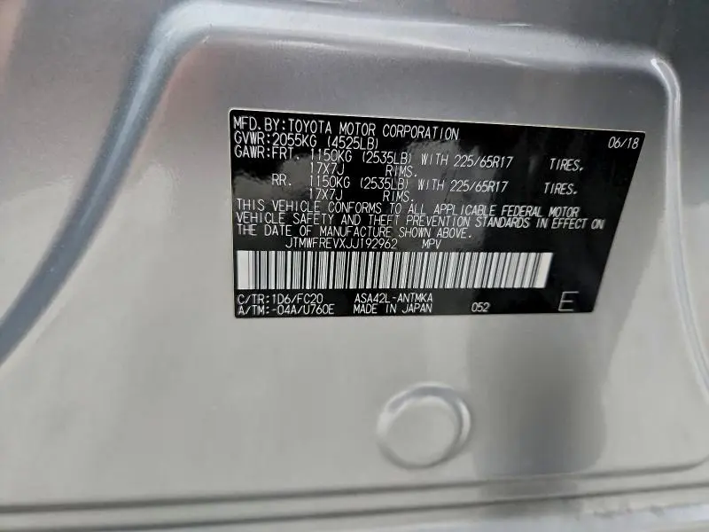 2018 TOYOTA RAV4 ADVENTURE  