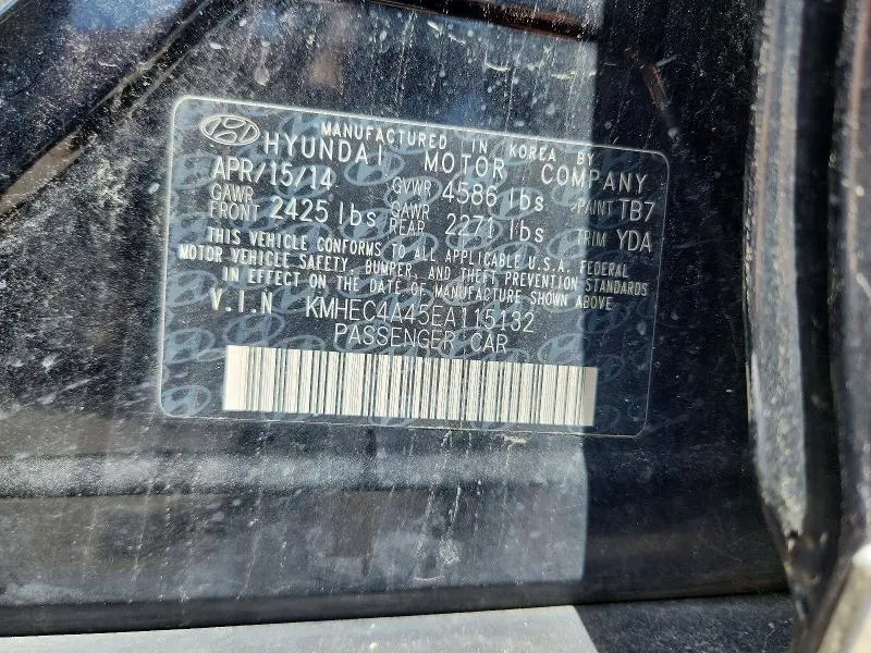 2014 HYUNDAI SONATA HYBRID  