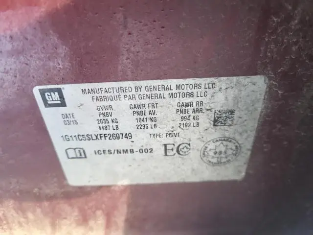 2015 CHEVROLET MALIBU 1LT  