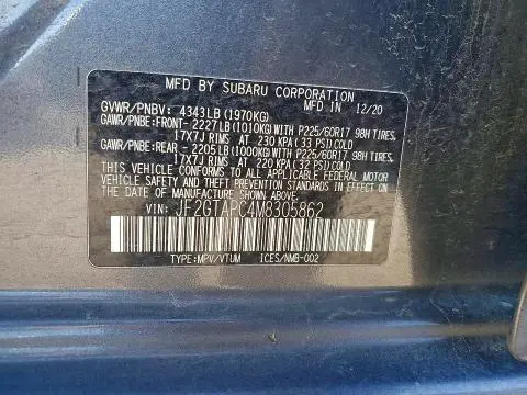 2021 SUBARU CROSSTREK PREMIUM  