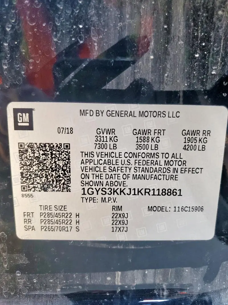 2019 CADILLAC ESCALADE ESV PLATINUM  