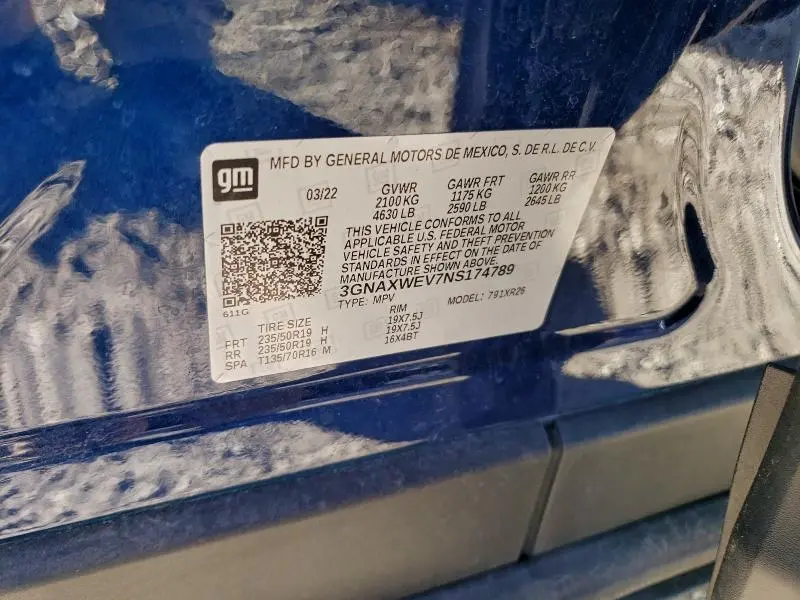 2022 CHEVROLET EQUINOX RS  