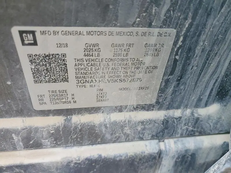 2019 CHEVROLET EQUINOX LS  