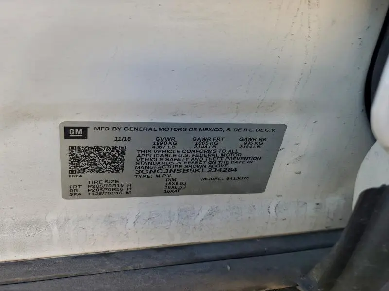 2019 CHEVROLET TRAX LS  