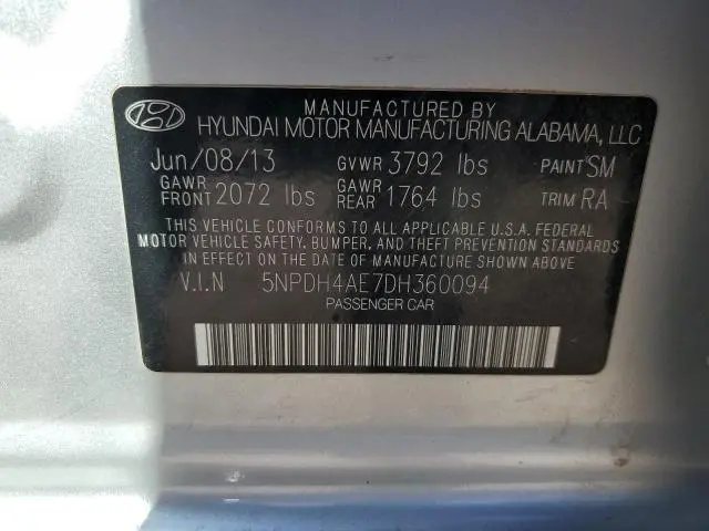 2013 HYUNDAI ELANTRA GLS  