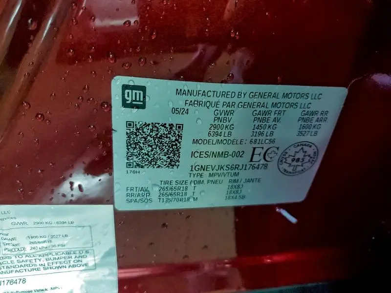 2024 CHEVROLET TRAVERSE LT Z71  