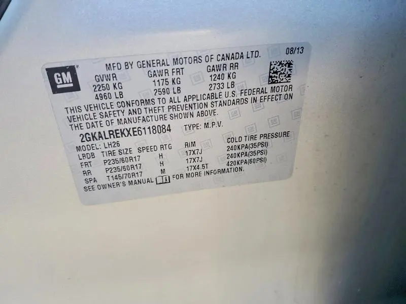 2014 GMC TERRAIN SLE  