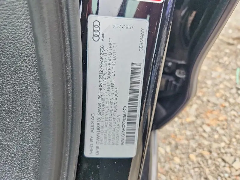 2016 AUDI A6 PREMIUM PLUS  