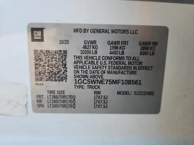 2021 CHEVROLET SILVERADO C2500 HEAVY DUTY LT  