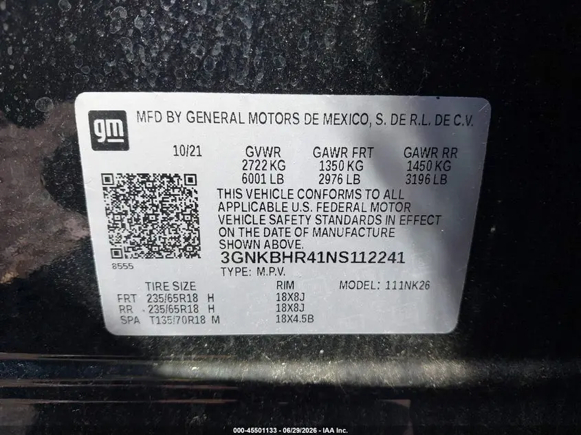 2022 CHEVROLET BLAZER AWD 2LT