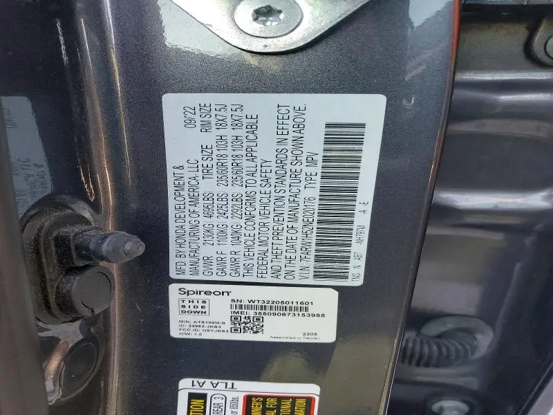 2022 HONDA CR-V EX  