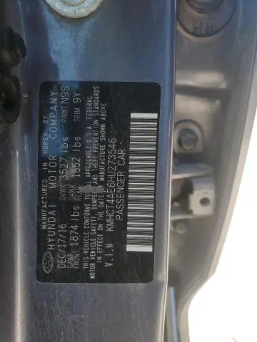 2017 HYUNDAI ACCENT SE  