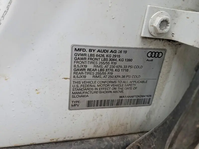 2019 AUDI Q7 PREMIUM  