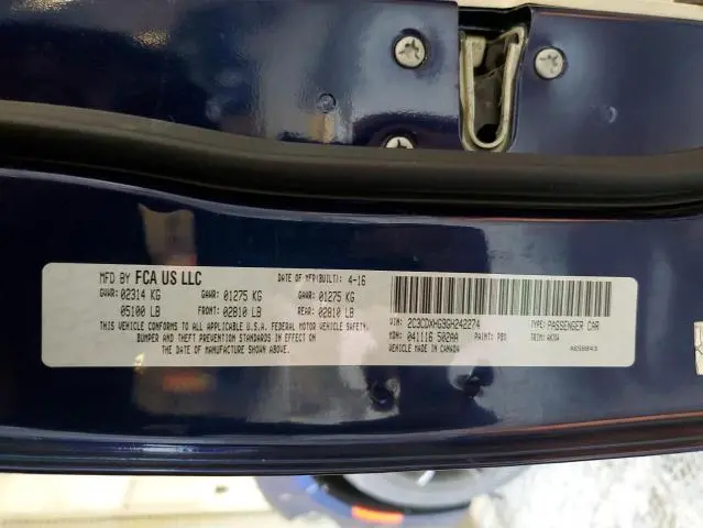 2016 DODGE CHARGER SXT  