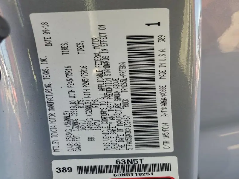 2019 TOYOTA TACOMA DOUBLE CAB  