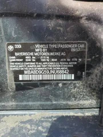 2018 BMW 330 XI  