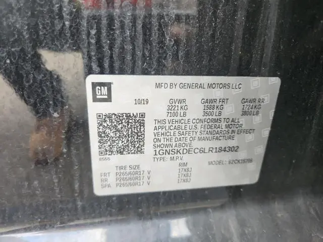 2020 CHEVROLET TAHOE POLICE  