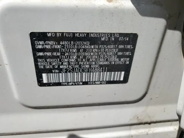 2015 SUBARU FORESTER 2.5I PREMIUM