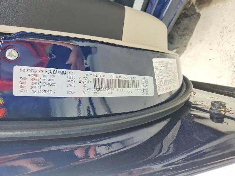2018 CHRYSLER PACIFICA TOURING L PLUS  