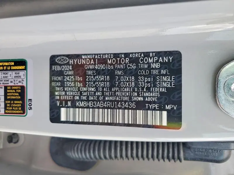 2024 HYUNDAI KONA SEL  