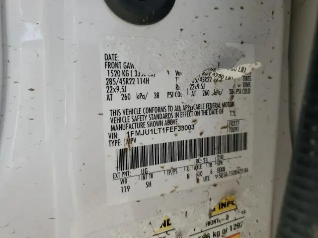 2015 FORD EXPEDITION PLATINUM  