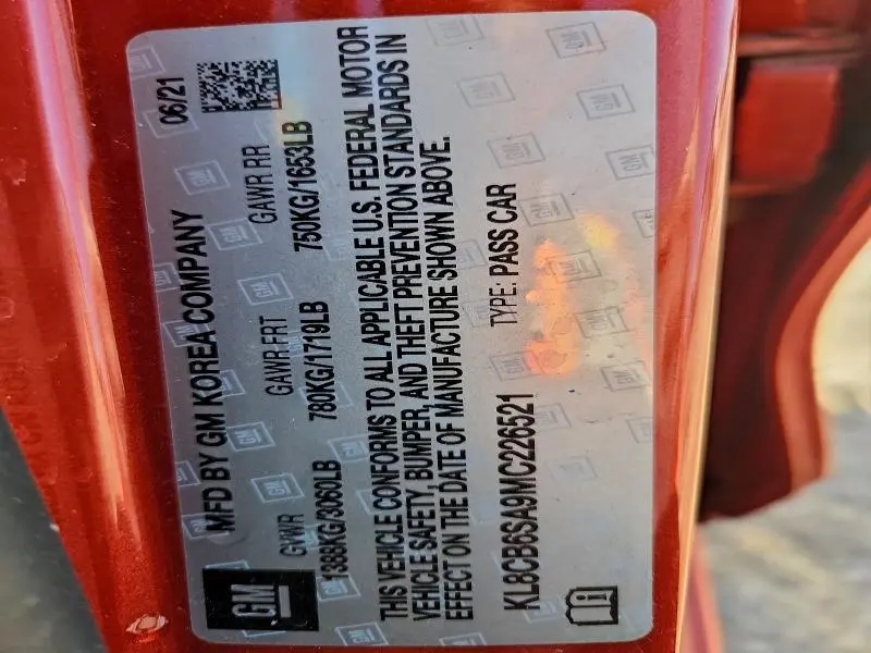 2021 CHEVROLET SPARK LS  