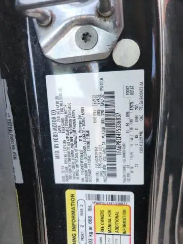 2015 FORD MUSTANG GT  